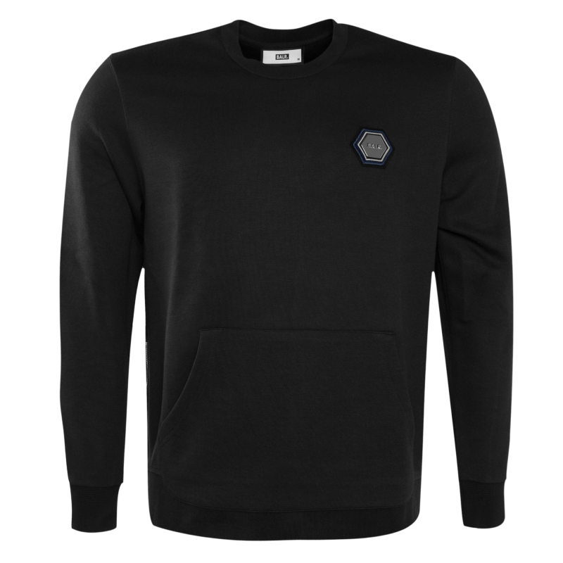 Metal Hex Crewneck Sweater Black Front Metal Hex Crewneck Sweater Black Front
