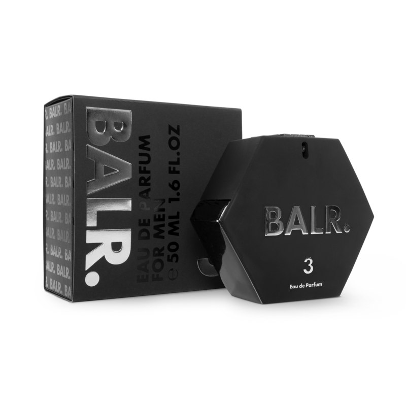 BALR. 3 Eau de Parfum Mannen verpakking met product BALR. 3 Eau de Parfum Mannen verpakking met product