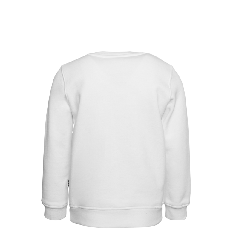 Tilted Logo Crew Neck Sweater Kids White Tilted Logo Crew Neck Sweater Kids White