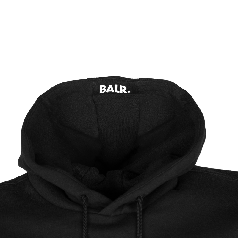 Black Zipped Hoodie Detail Hood Black Zipped Hoodie Detail Hood
