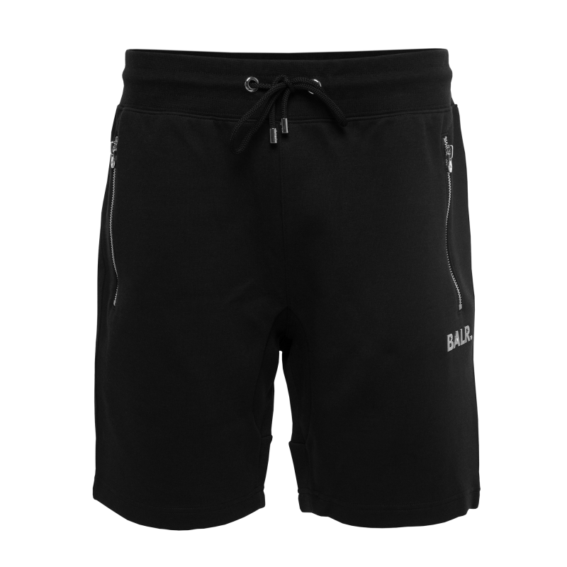 BALR. Q-Series Sweat Shorts Renewed Black Front BALR. Q-Series Sweat Shorts Renewed Black Front