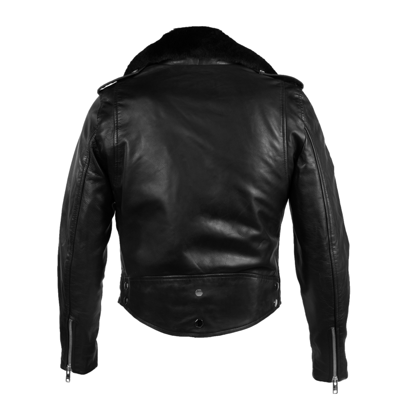 Women Leather Biker Jacket Back Women Leather Biker Jacket Back