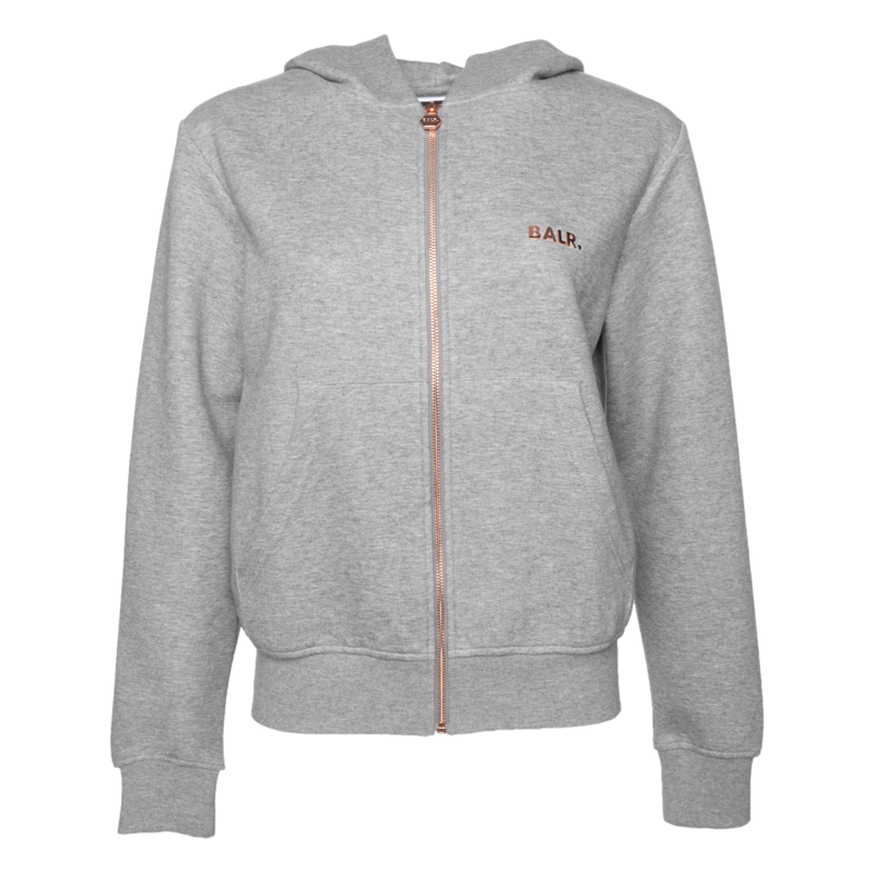 Q-Series Zipped Hoodie Women Grey | The Official BALR. website. Wired ...