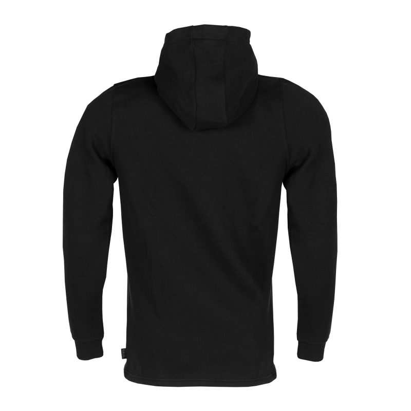 Black Zipped Hoodie Back Black Zipped Hoodie Back