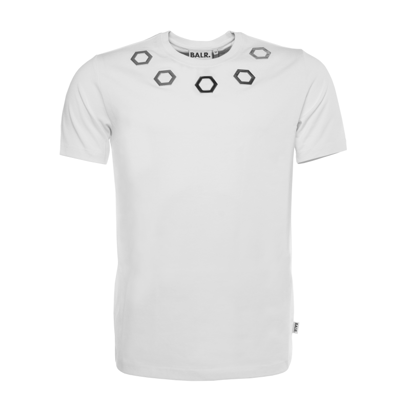 White Hexagon Shirt Front White Hexagon Shirt Front